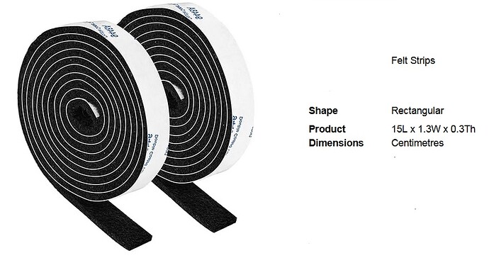 half inch felt strips Amazon