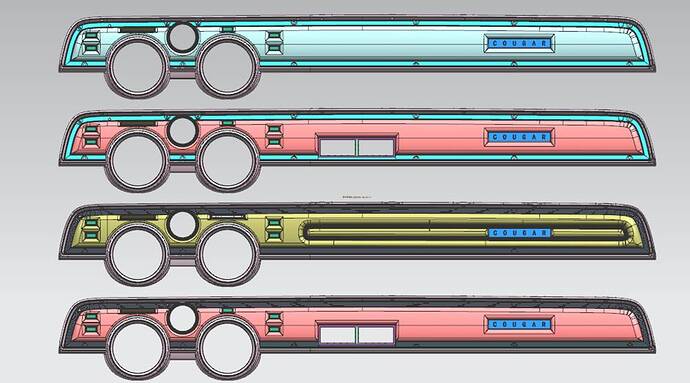 Standard dash face pads 4 versions