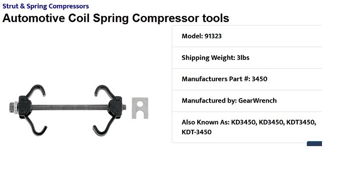 4 hook spring compressor