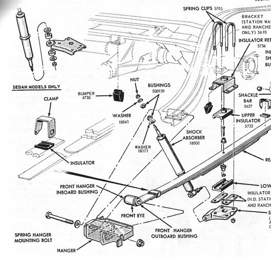 Leaf Spring Bolts - Classic Cougar Maintenance Restoration And Repair 