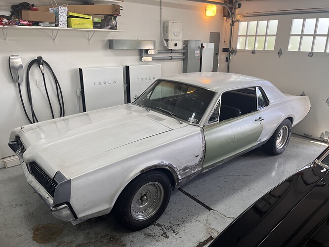 67 cougar in garage