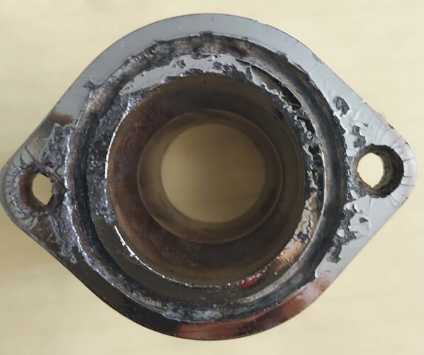 water outlet housing block surface