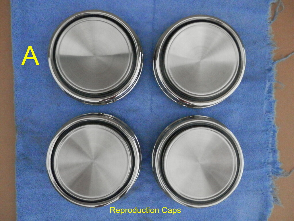Polished Stainless Steel Blank Wheel Center Hub Cap – Fits 1967-1969 Mustang, Torino, Cougar (Dog Dish)