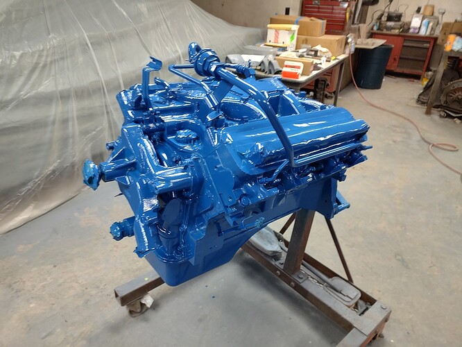 engine painted