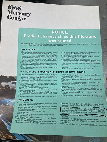 1968 color catalogue